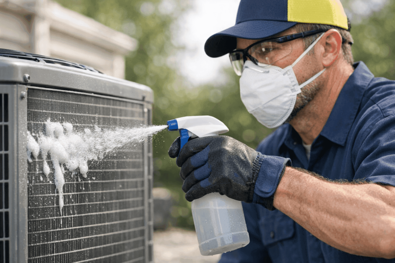 How to Safely Clean Your AC Condenser Coils