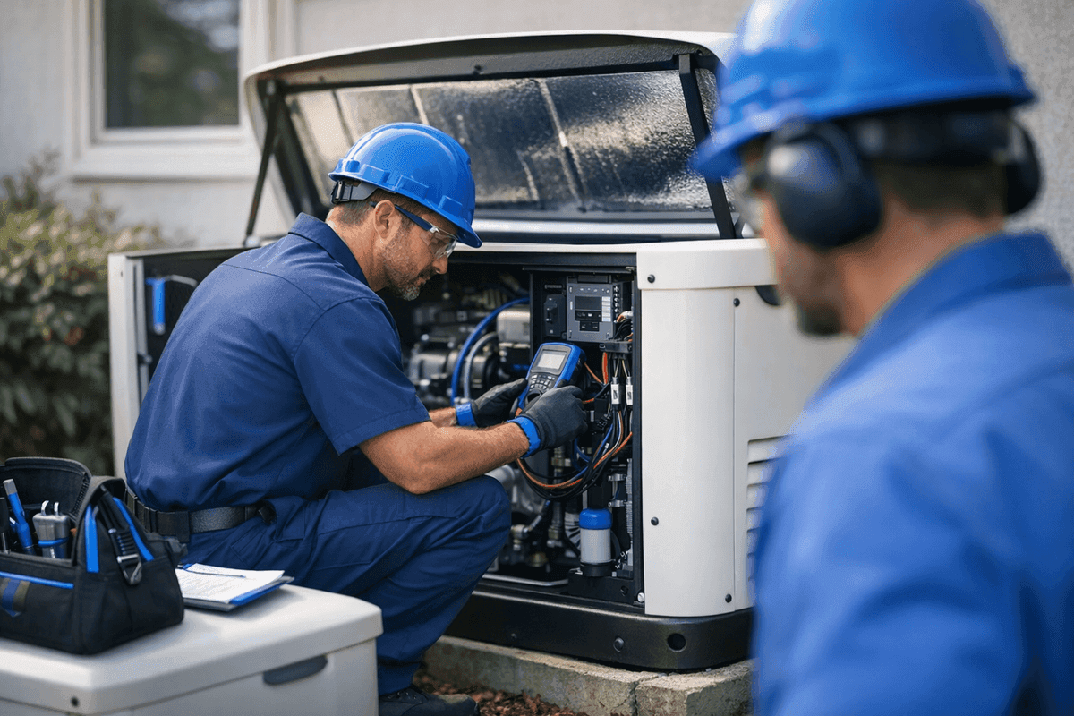Generator Maintenance service by Right On AC